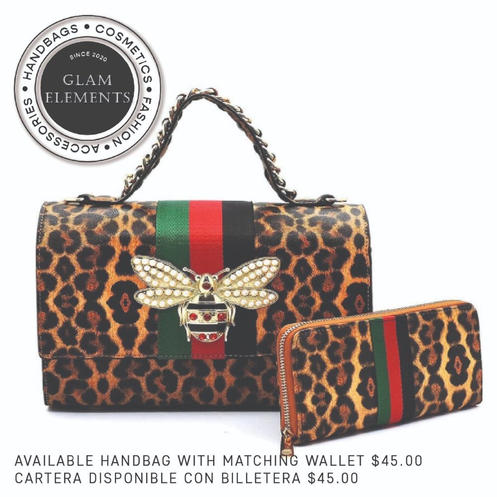 **NWT**  Leopard Bee Handbag